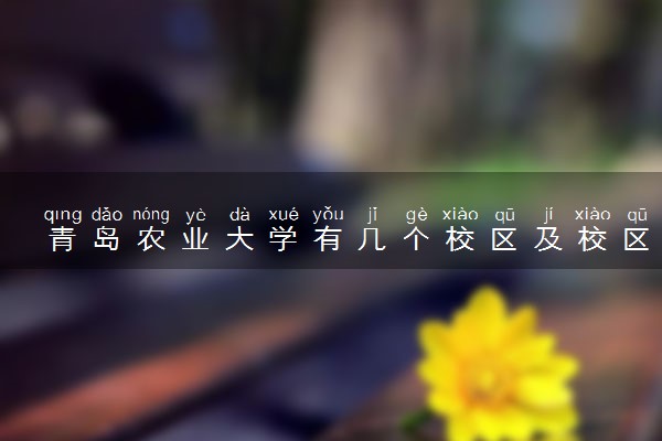 青岛农业大学有几个校区及校区地址 哪个校区最好