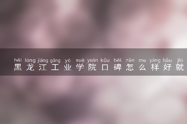 黑龙江工业学院口碑怎么样好就业吗 全国排名第几