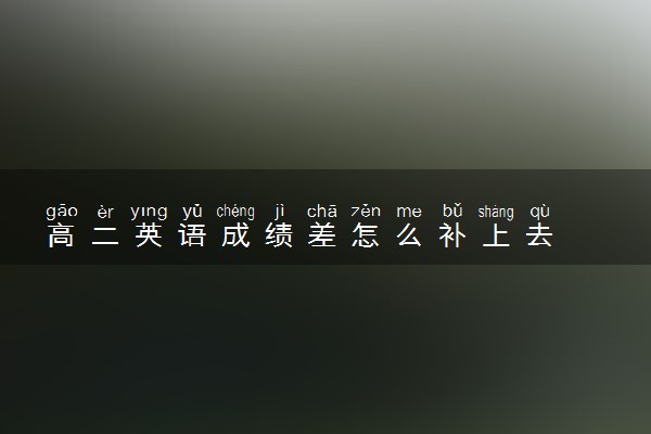 高二英语成绩差怎么补上去