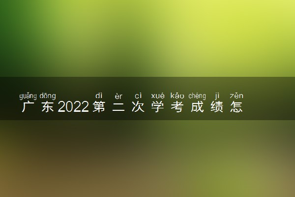 广东2022第二次学考成绩怎么查 合格考成绩查询方法