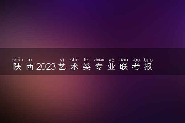 陕西2023艺术类专业联考报名网址入口 如何报名