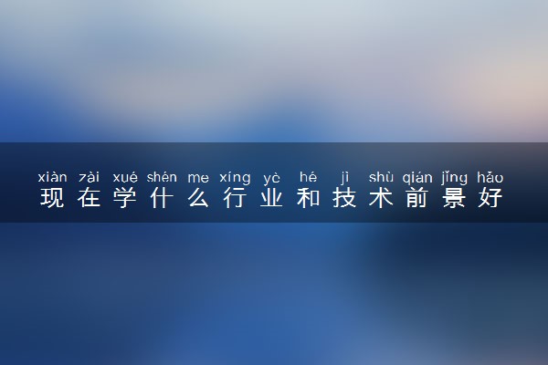 现在学什么行业和技术前景好 学什么技术有前途