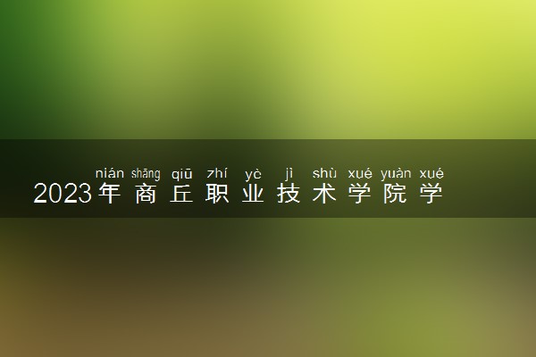 2023年商丘职业技术学院学费多少钱一年及各专业收费标准查询 大约需要多少费用