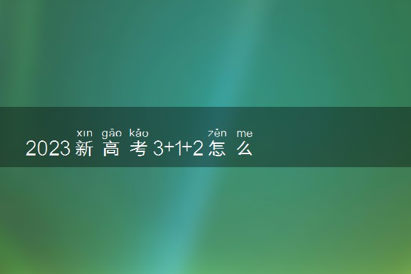 2023新高考3+1+2怎么分班 具体方法是什么