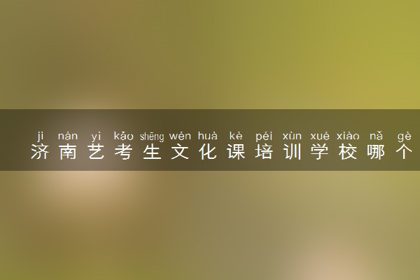 济南艺考生文化课培训学校哪个好？