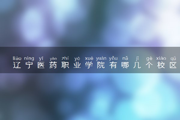 辽宁医药职业学院有哪几个校区及校区地址公交站点 分别都在哪里