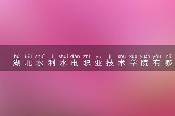 湖北水利水电职业技术学院有哪几个校区及校区地址公交站点 分别都在哪里
