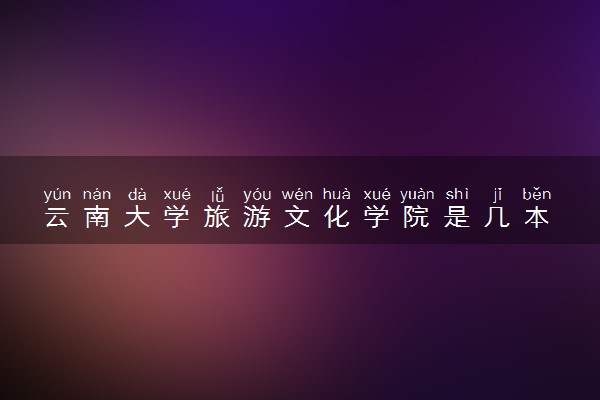 云南大学旅游文化学院是几本 学校怎么样