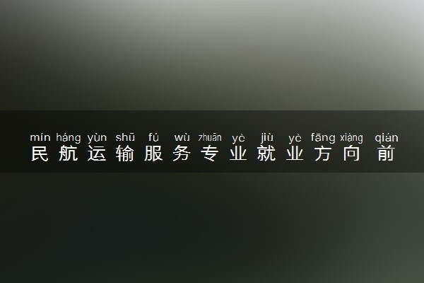 民航运输服务专业就业方向 前景怎么样