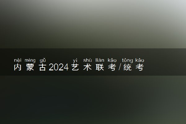 内蒙古2024艺术联考/统考考试时间几月几号 具体考试时间安排
