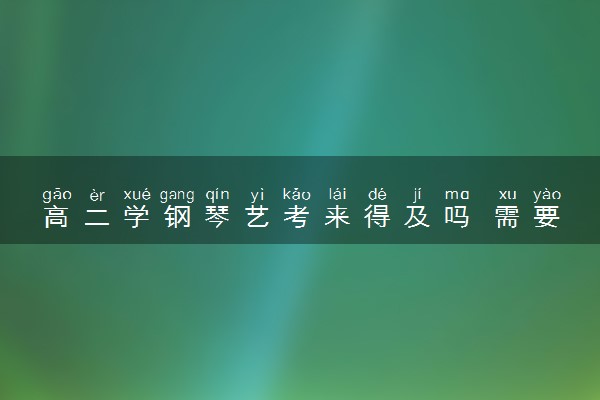 高二学钢琴艺考来得及吗 需要做哪些准备