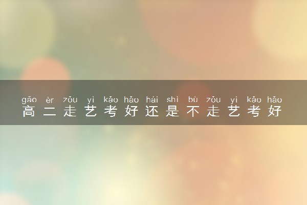 高二走艺考好还是不走艺考好 什么人适合走艺考