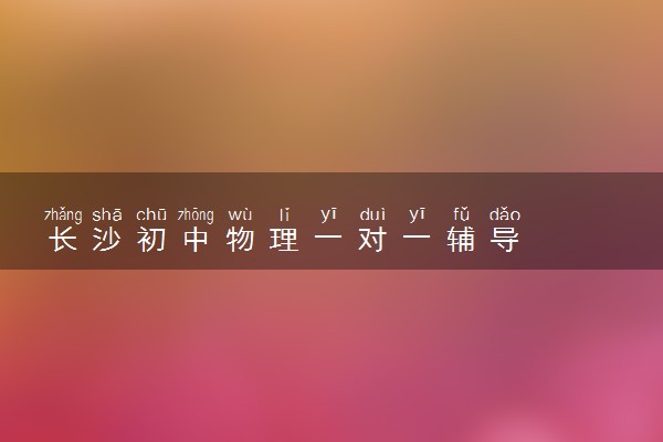长沙初中物理一对一辅导