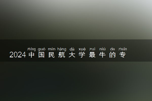 2024中国民航大学最牛的专业 什么专业值得报