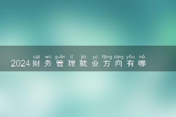 2024财务管理就业方向有哪些 好找工作吗
