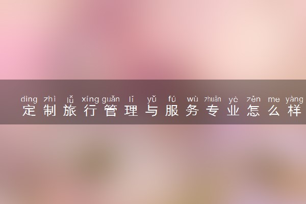 定制旅行管理与服务专业怎么样 主要学什么课程