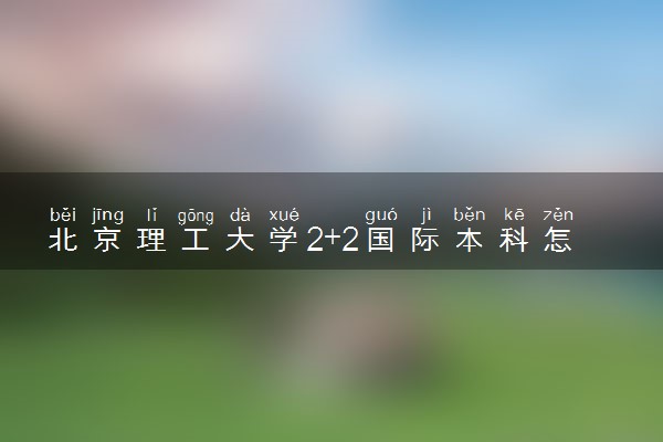 北京理工大学2+2国际本科怎么样？