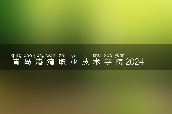 青岛港湾职业技术学院2024年录取分数线 各专业录取最低分及位次
