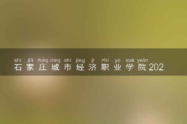 石家庄城市经济职业学院2024年录取分数线 各专业录取最低分及位次