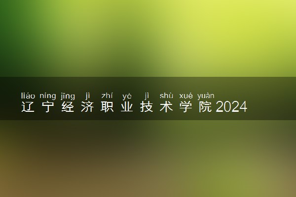 辽宁经济职业技术学院2024年录取分数线 各专业录取最低分及位次