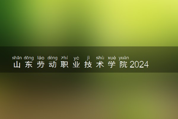 山东劳动职业技术学院2024年录取分数线 各专业录取最低分及位次