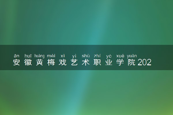 安徽黄梅戏艺术职业学院2024年录取分数线 各专业录取最低分及位次