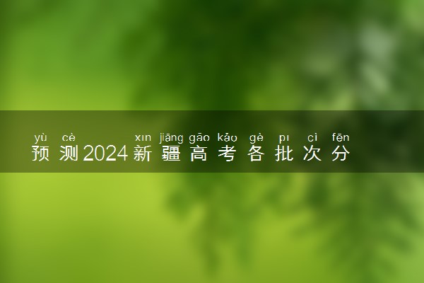 预测2024新疆高考各批次分数线 最低多少分可以上大学