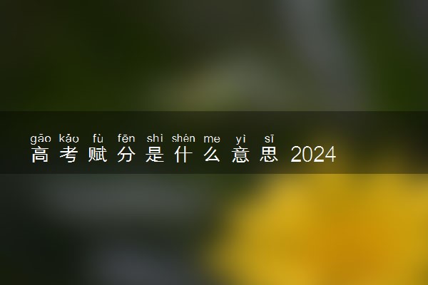 高考赋分是什么意思 2024该怎样赋分