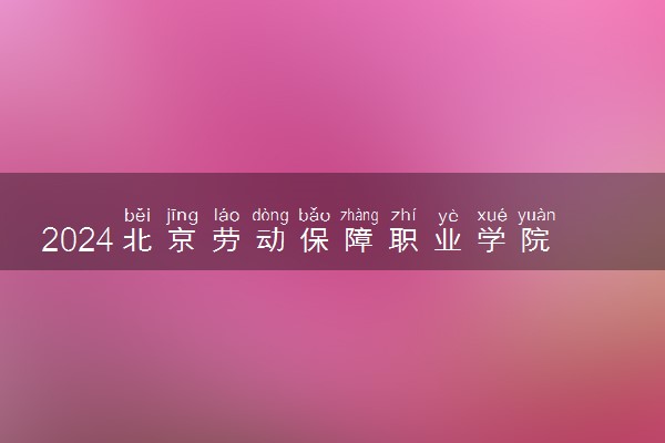 2024北京劳动保障职业学院各专业录取分数线及位次 各省录取最低分是多少