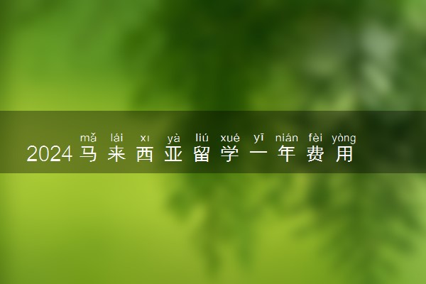 2024马来西亚留学一年费用大概多少 值得去吗