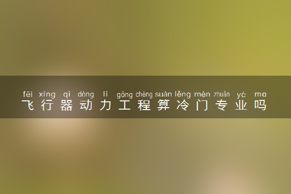 飞行器动力工程算冷门专业吗 就业前景怎么样