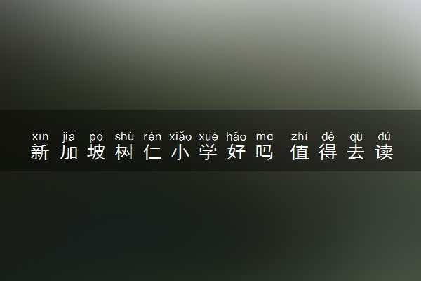 新加坡树仁小学好吗 值得去读吗