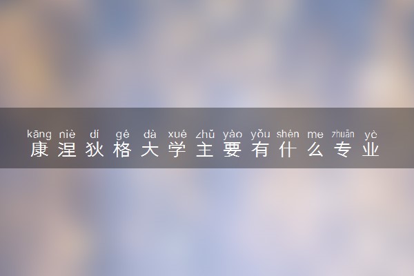 康涅狄格大学主要有什么专业 哪些受欢迎