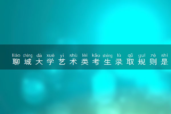聊城大学艺术类考生录取规则是怎样的 有哪些要求