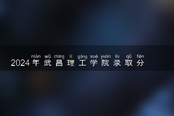 2024年武昌理工学院录取分数线是多少 各省最低分数线及位次