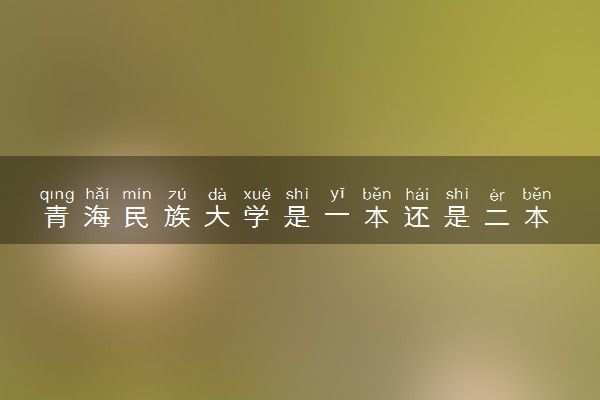 青海民族大学是一本还是二本 算好大学吗