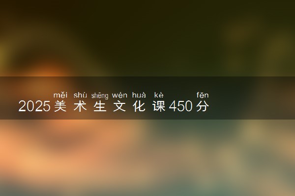 2025美术生文化课450分能上沈阳师范大学吗
