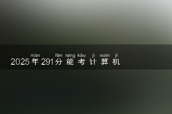 2025年291分能考计算机应用技术专业吗 291分计算机应用技术专业大学推荐