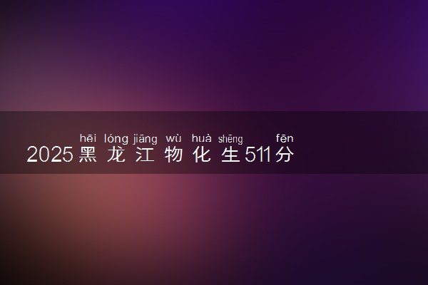 2025黑龙江物化生511分左右能上什么大学 可以报考的院校名单