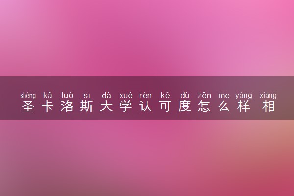 圣卡洛斯大学认可度怎么样 相当于国内什么大学