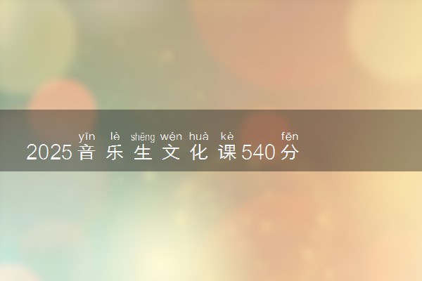 2025音乐生文化课540分能上曲阜师范大学吗