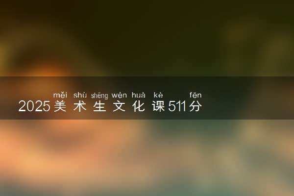 2025美术生文化课511分能上沈阳师范大学吗