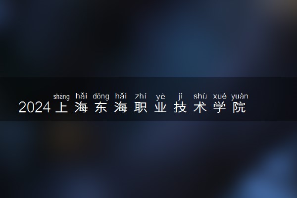2024上海东海职业技术学院在浙江录取分数线 各专业分数及位次