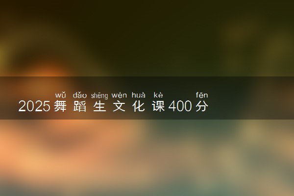 2025舞蹈生文化课400分能上长沙民政职业技术学院吗