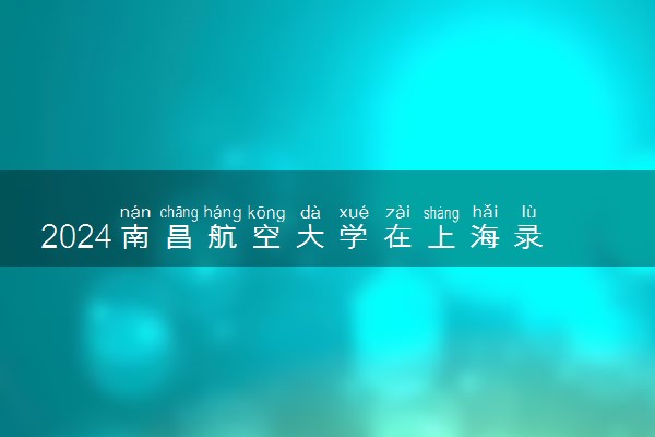 2024南昌航空大学在上海录取分数线 各专业分数及位次