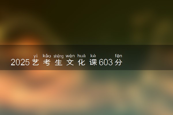 2025艺考生文化课603分能上云南大学吗