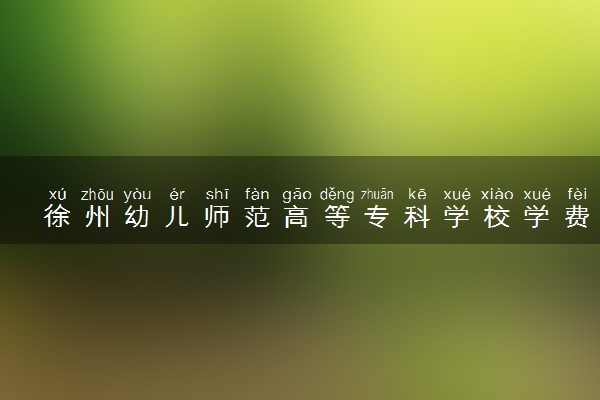 徐州幼儿师范高等专科学校学费多少钱一年 各专业收费标准（2025年参考）