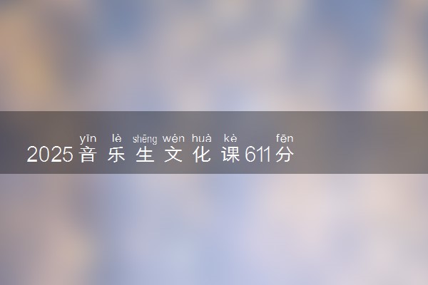 2025音乐生文化课611分能上湖南大学吗